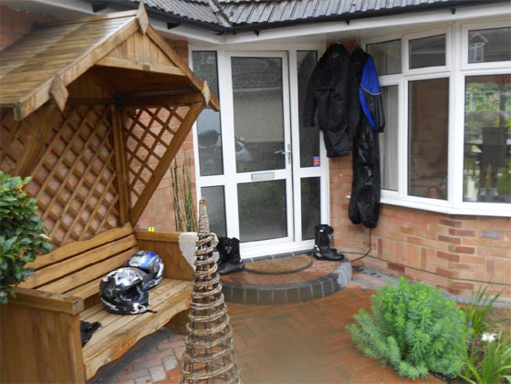 Makeshift drying room