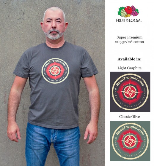 RoadTrooper – Wanderlust Motorcycle Therapy branded t-shirt