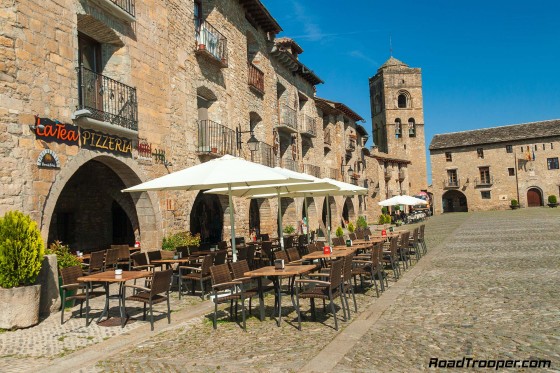 Irish cuisine in the mediaeval town of Ainsa, Spanish Pyrenees